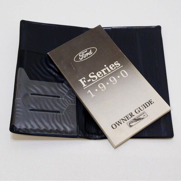 1990 Ford F-Series Owners Guide & Unused Manual Cover Card Document Carrier EUC - Picture 1 of 7